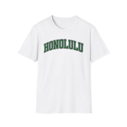 Honolulu Arch Logo T-Shirt — Vintage Collegiate Hawaii Tee