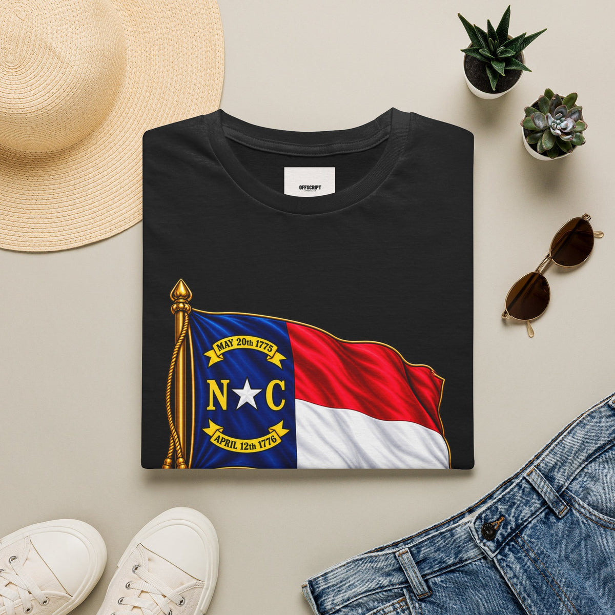 North Carolina Flag T-Shirt — State Pride NC Tee