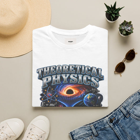 Theoretical Physics Graphic Tee — Science Galaxy Black Hole Design