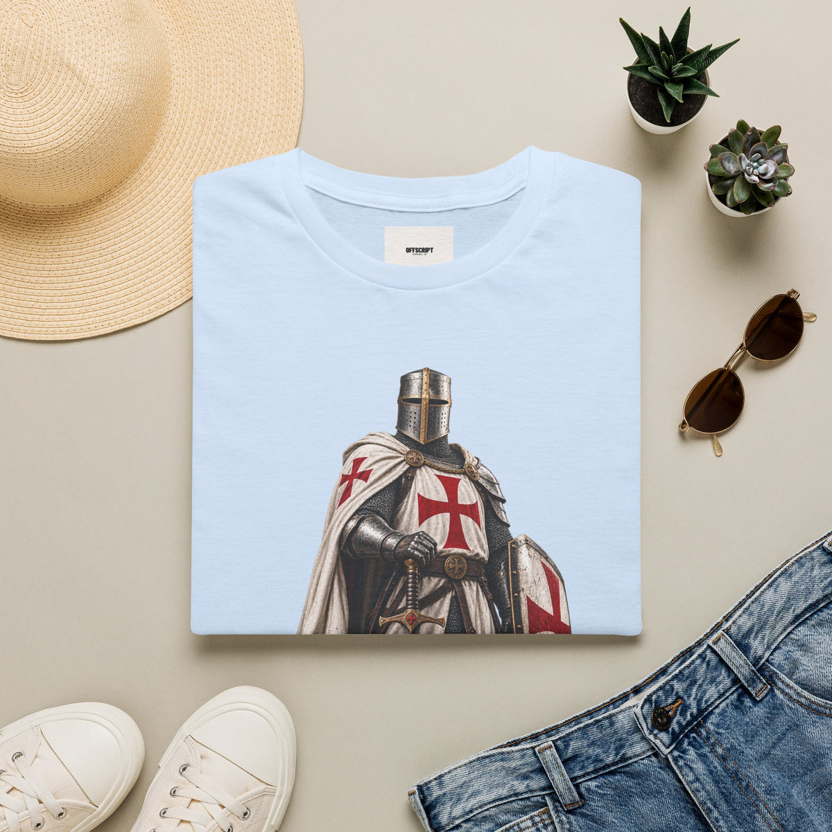 Crusader Knight T‑Shirt — Medieval Templar Armor Graphic Tee (Copy)