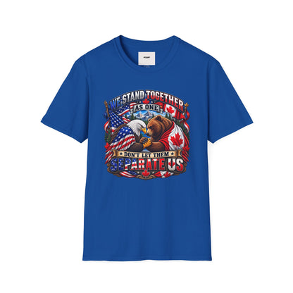 Patriotic "We Stand Together As One" T-Shirt