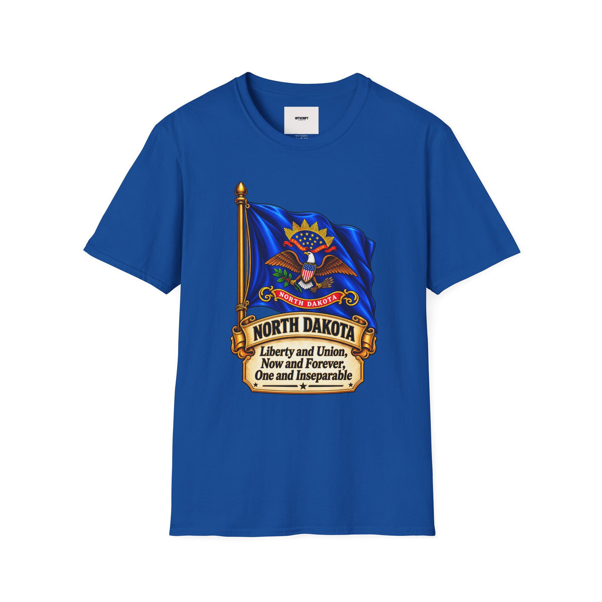 North Dakota Flag T-Shirt — State Seal Liberty & Union Tee