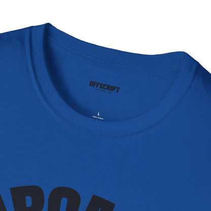 Sarcasm T-Shirt – 'Sarcasm' Bold Graphic Tee with Subtle Script Accent