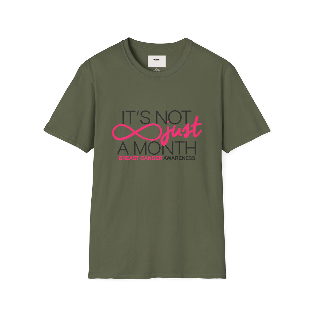 Breast Cancer Awareness T-Shirt — "It’s Not Just A Month" Pink Ribbon Tee