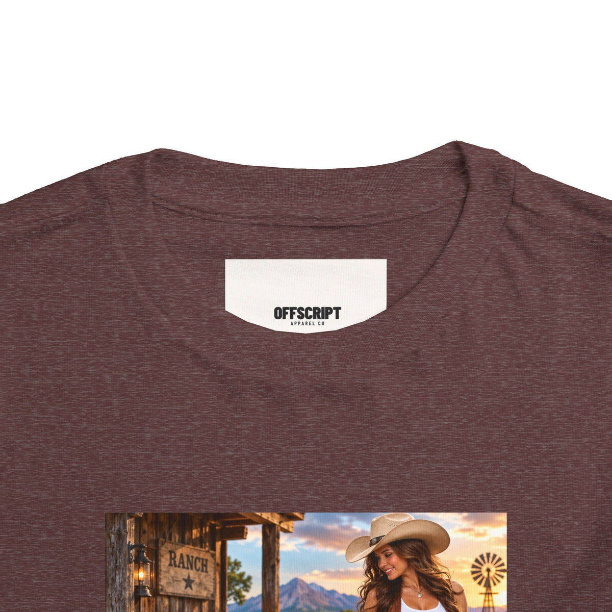 Toddler Tee — "Howdy Ma'am" Cowgirl Graphic Kids Shirt