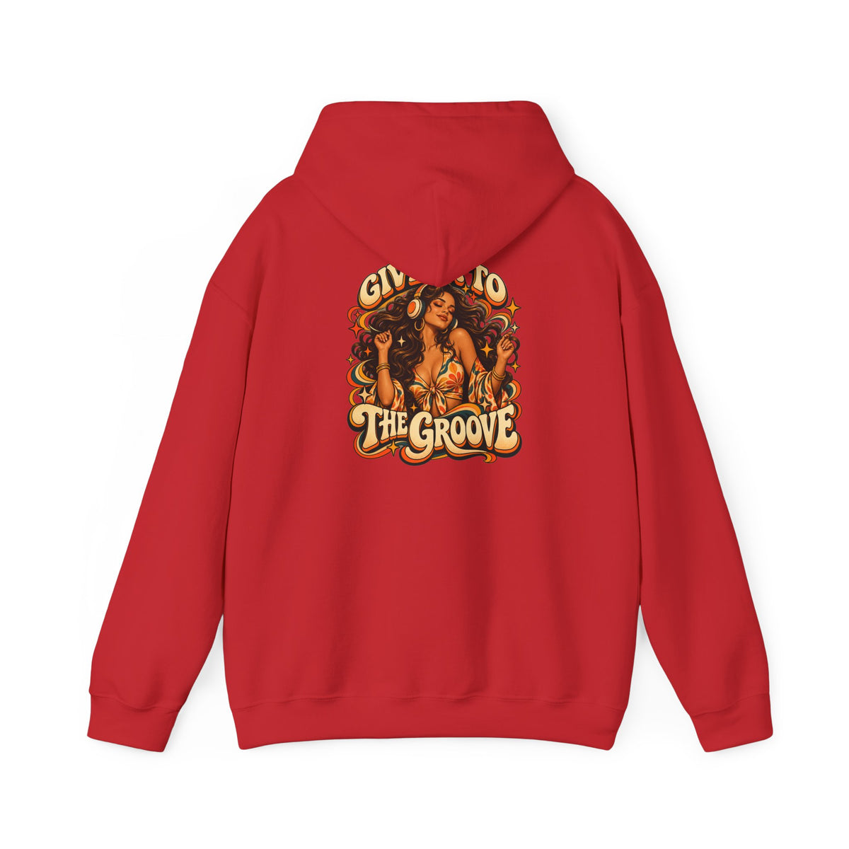 Hoodie — Give Into The Groove Retro Disco Graphic Hoodie