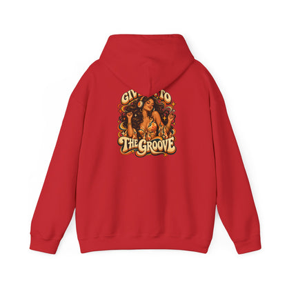 Hoodie — Give Into The Groove Retro Disco Graphic Hoodie