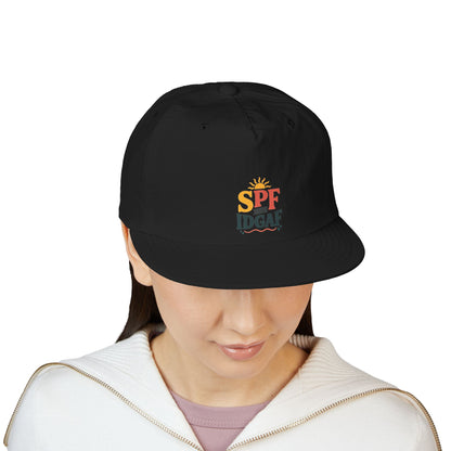 SPF IDGAF Surf Cap | Retro Sun Typography Hat