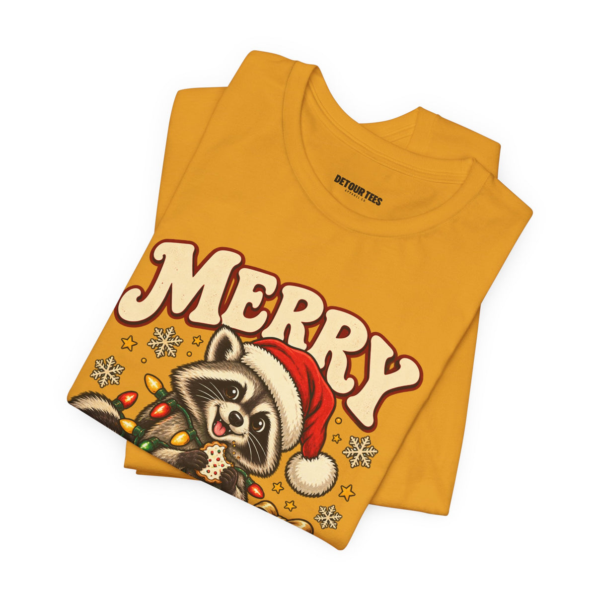 Merry Christmas Raccoon Tee