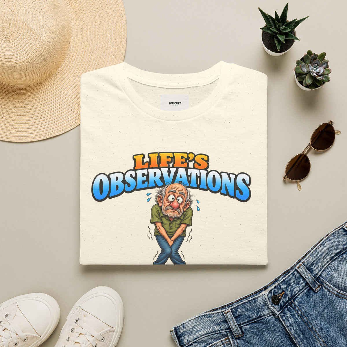 Life's Observations Funny Graphic Tee — Toilet Humor Bathroom Joke T-Shirt