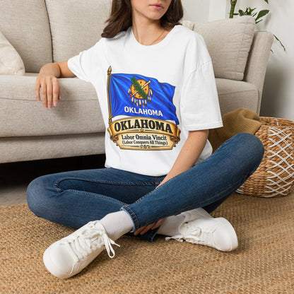 Oklahoma Flag T-Shirt — State Pride Tee with 'Oklahoma' & Seal