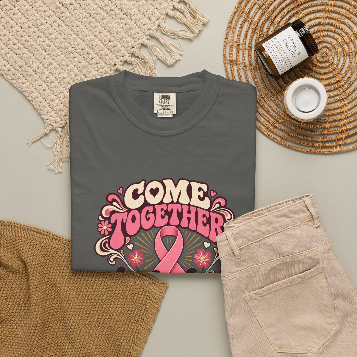 Breast Cancer Awareness 'Come Together for a Cure' T-Shirt