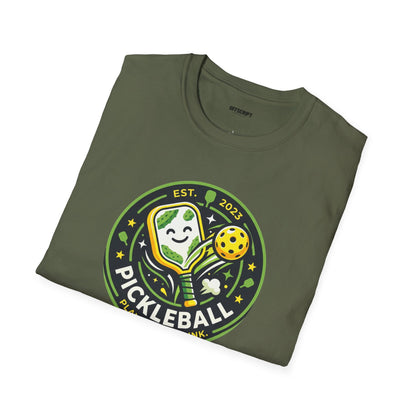 Pickleball Retro Crest T-Shirt — 'Pickleball' Vintage Logo Tee