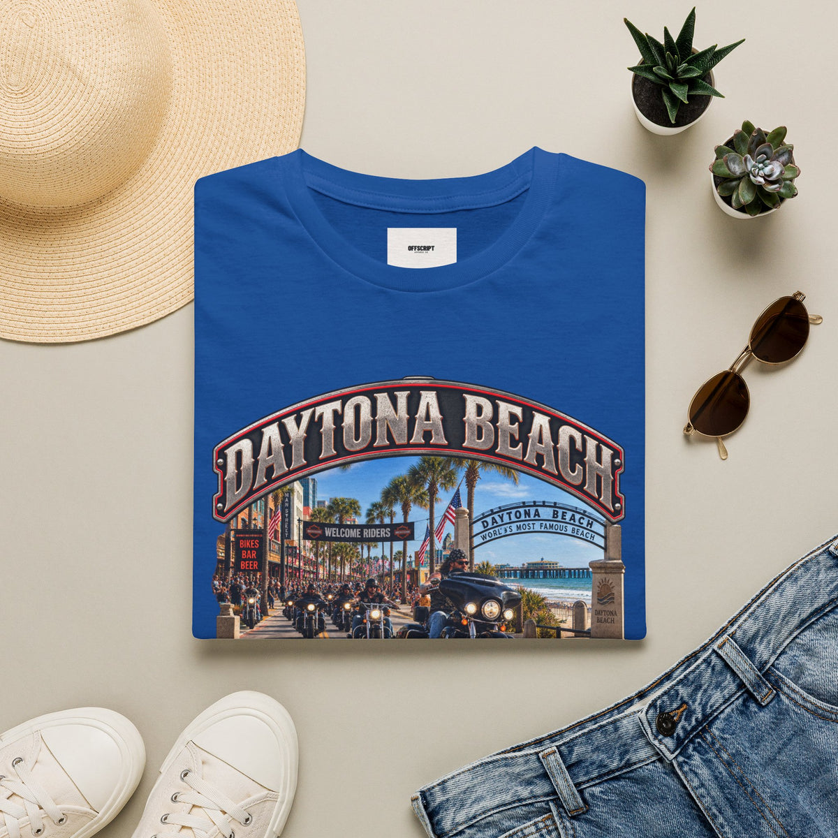 Daytona Beach Bike Week T-Shirt — Vintage Motorcycle Rally Tee