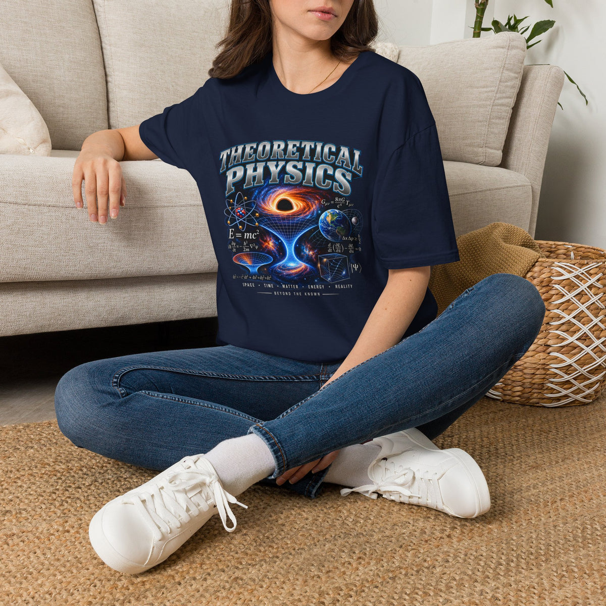Theoretical Physics Graphic Tee — Science Galaxy Black Hole Design