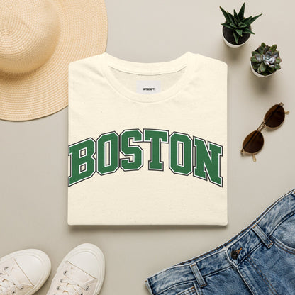 Boston Arch Logo T‑Shirt — Classic College Campus Tee