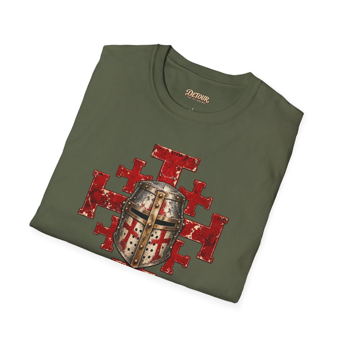 Deus Vult Crusader Shield T-Shirt