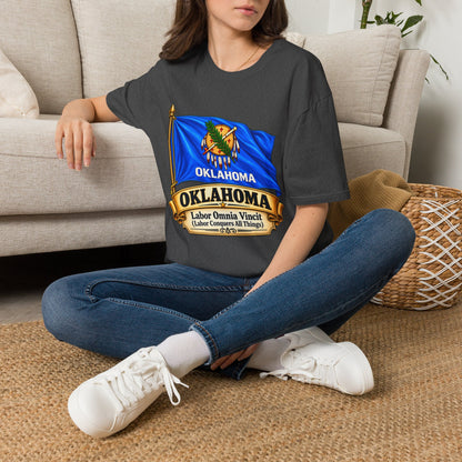 Oklahoma Flag T-Shirt — State Pride Tee with 'Oklahoma' & Seal