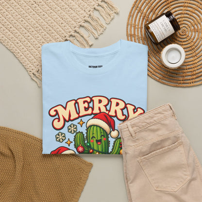 Merry Cactus Christmas Tee — Festive Holiday Cactus Shirt