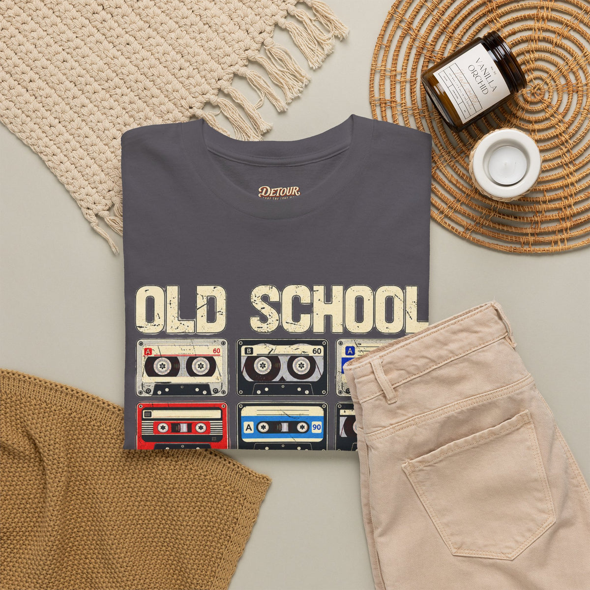 Old School Playlist Cassette Tape T-Shirt