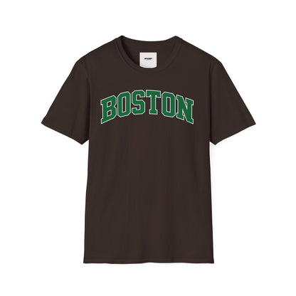 Boston Arch Logo T‑Shirt — Classic College Campus Tee