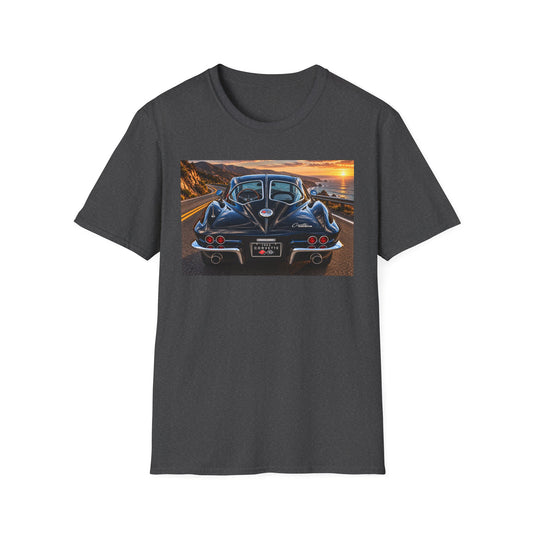 Classic Corvette Sunset Tee — Vintage Sports Car T-Shirt