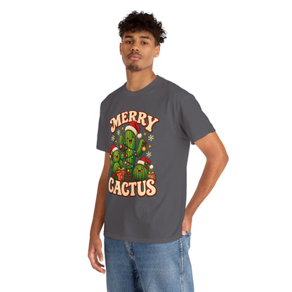 Merry Cactus Christmas Tee — Festive Holiday Cactus Shirt