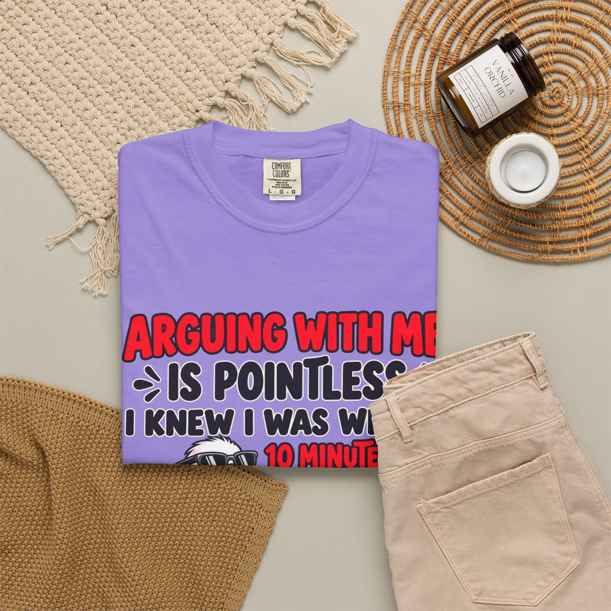 Funny Duck T‑Shirt — "Arguing With Me Is Pointless" Sarcastic Graphic Tee