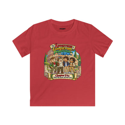 Kids Tee — 'The Adventures of Langstrom & Pepperwood' Illustrated Storybook Design
