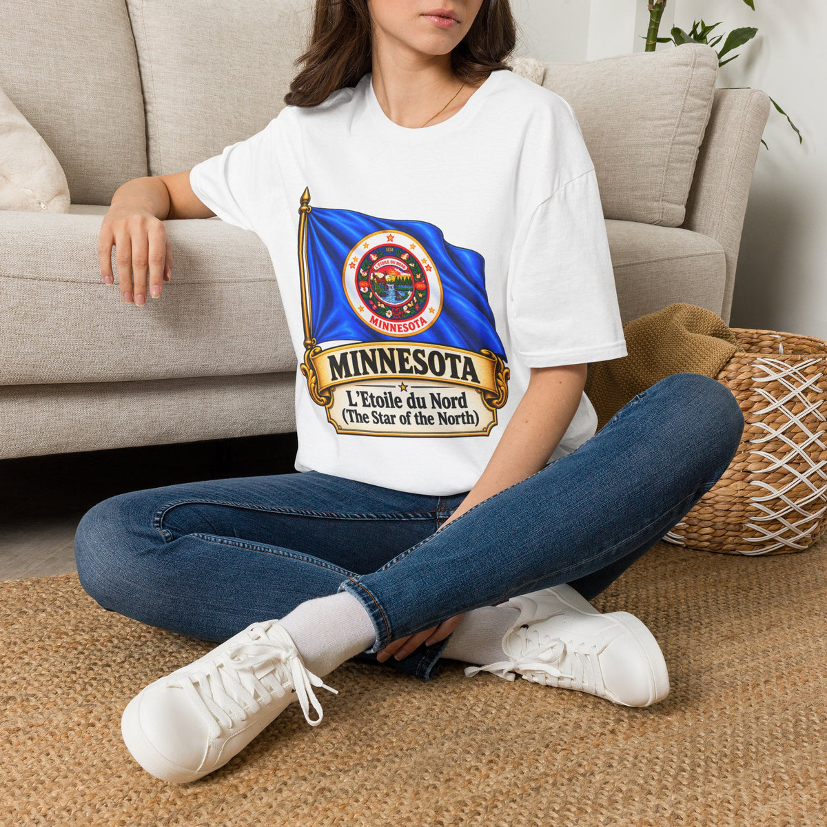 Minnesota Flag T-Shirt — "L'Étoile du Nord" State Pride Tee