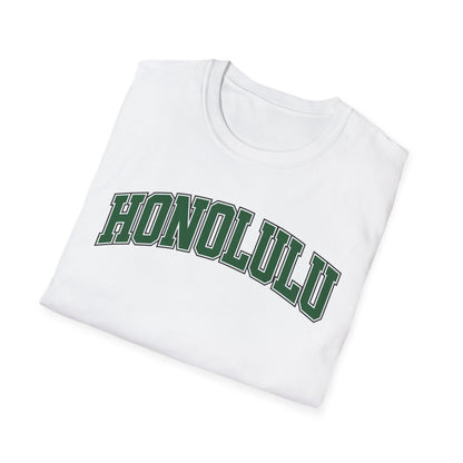 Honolulu Arch Logo T-Shirt — Vintage Collegiate Hawaii Tee