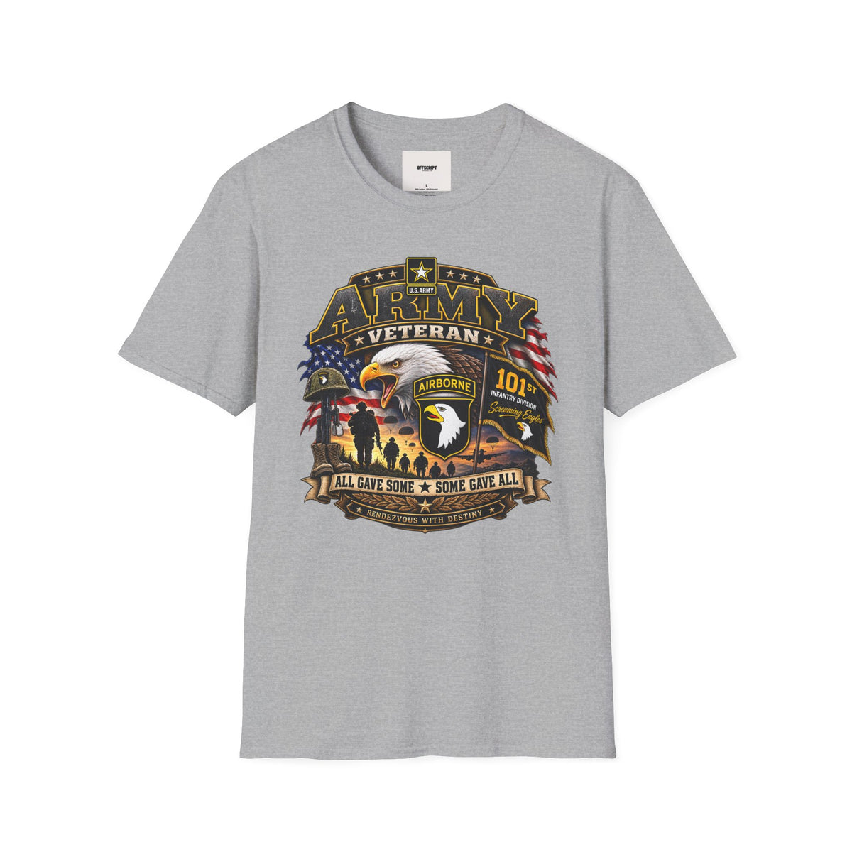 Army Veteran T-Shirt — Patriotic Eagle Airborne Tribute