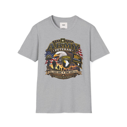 Army Veteran T-Shirt — Patriotic Eagle Airborne Tribute