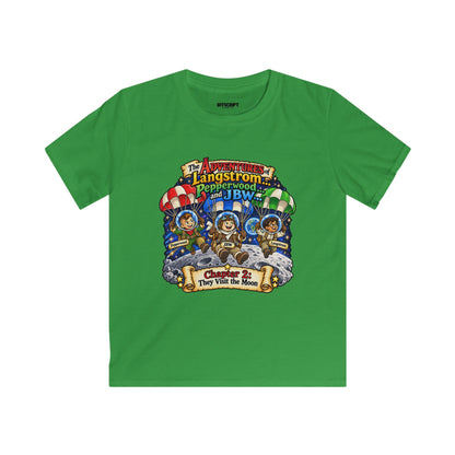 Kids Tee — The Adventures of Langstrom, Pepperwood & JBW: Chapter 2 "This Was The Moon"