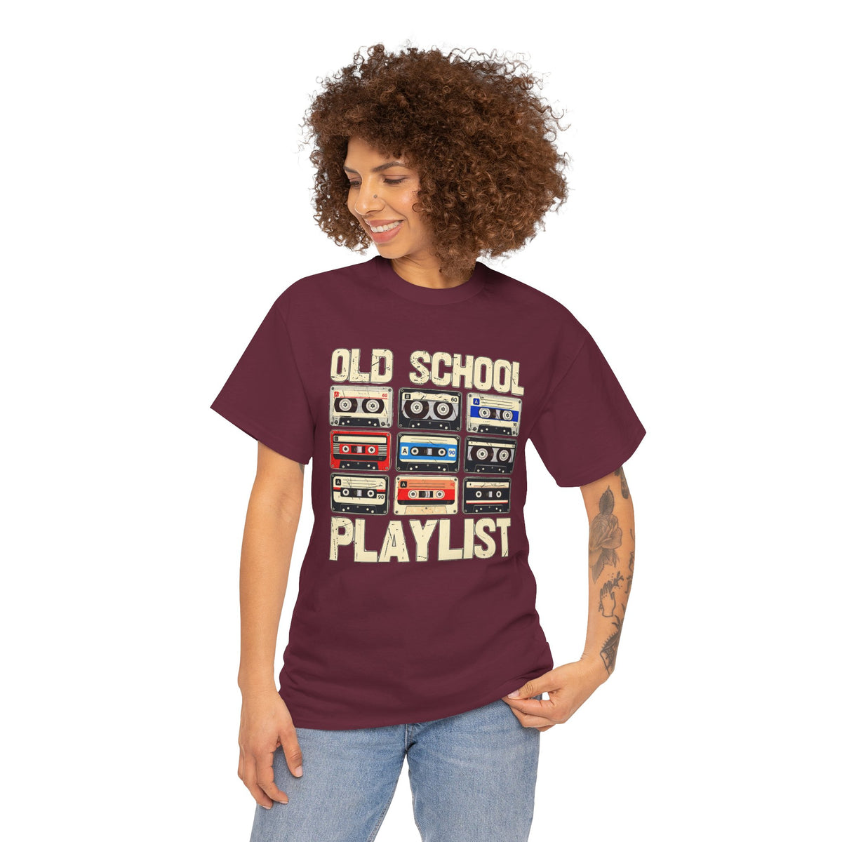 Old School Playlist Cassette Tape T-Shirt