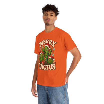 Merry Cactus Christmas Tee — Festive Holiday Cactus Shirt
