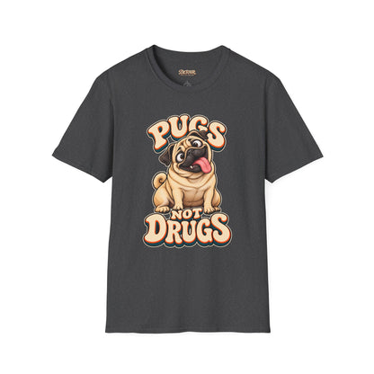 Pugs Not Drugs Funny Pug T-Shirt