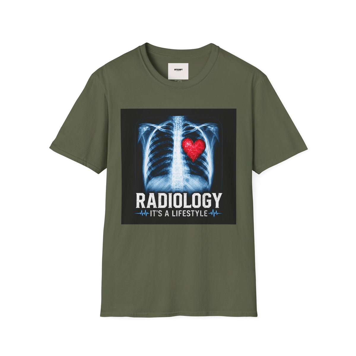 Radiology X-Ray Heart T-Shirt — "Radiology It's a Lifestyle" Tee for Radiologic Techs