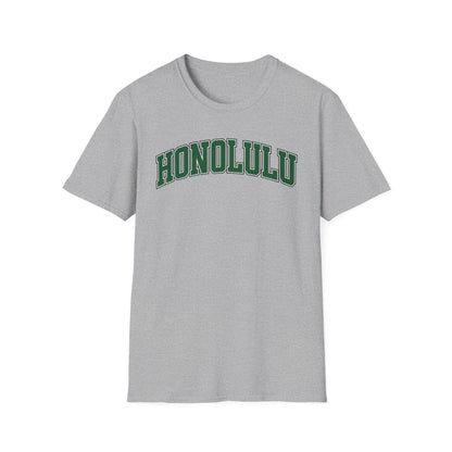 Honolulu Arch Logo T-Shirt — Vintage Collegiate Hawaii Tee