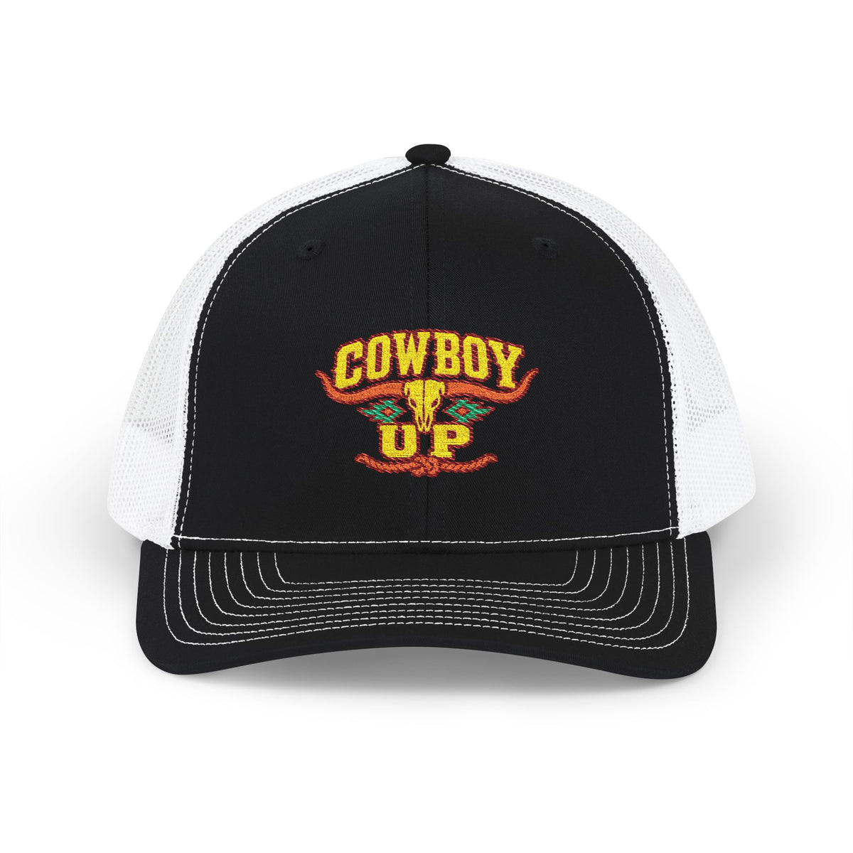 Cowboy Up Trucker Cap - Western Snapback Hat