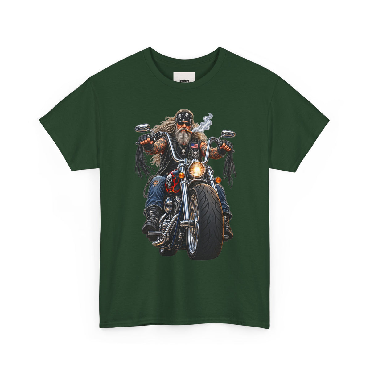 Biker Motorcycle Rider Graphic Tee — Vintage Road Rebel T‑Shirt