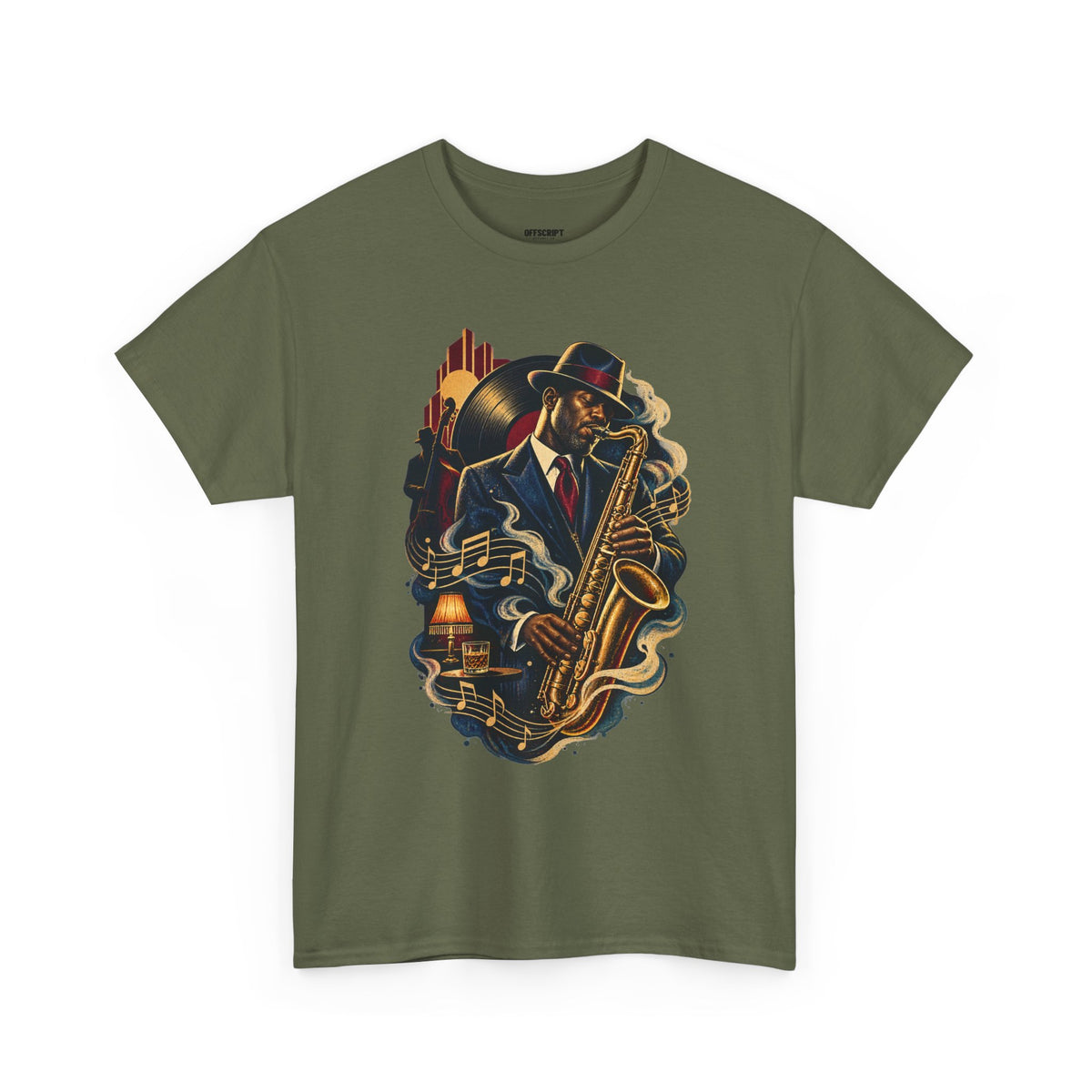 Saxophone Jazz Musician T-Shirt — Vintage Sax Player Tee