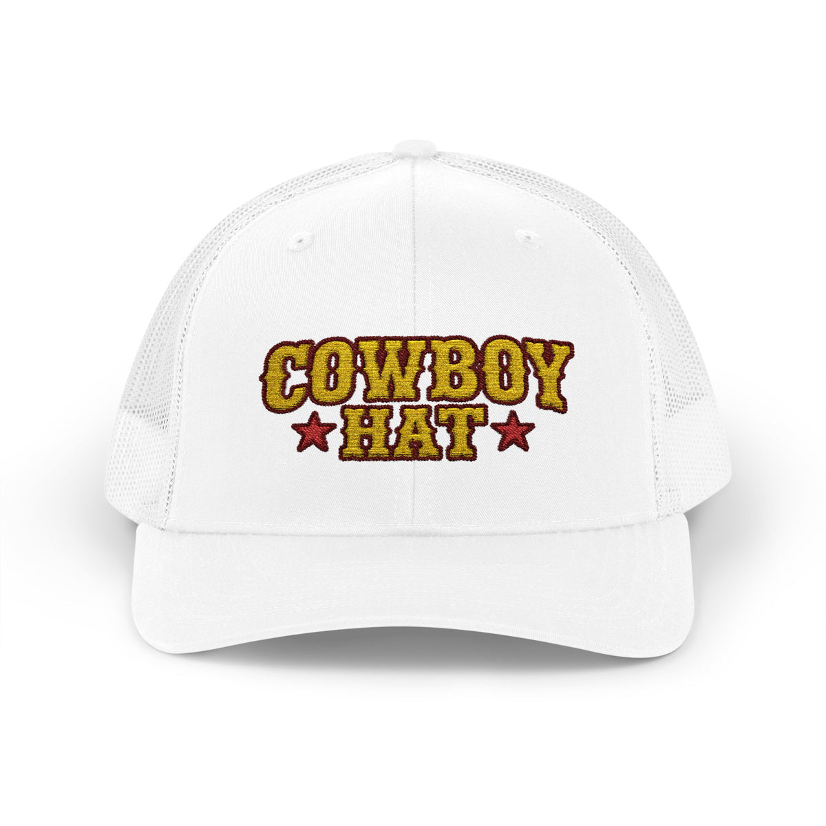 Cowboy Hat Snapback Trucker Cap – Western Rodeo Mesh Back Hat