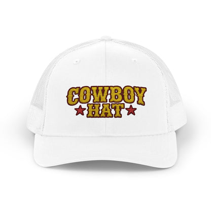 Cowboy Hat Snapback Trucker Cap – Western Rodeo Mesh Back Hat