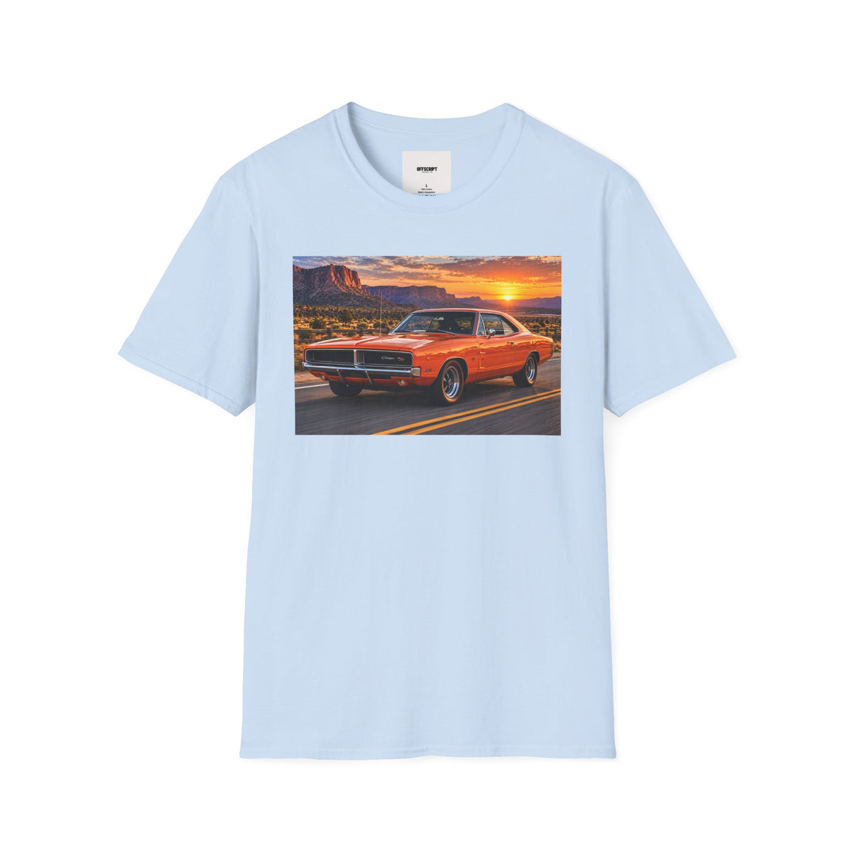 Classic Muscle Car Sunset T-Shirt