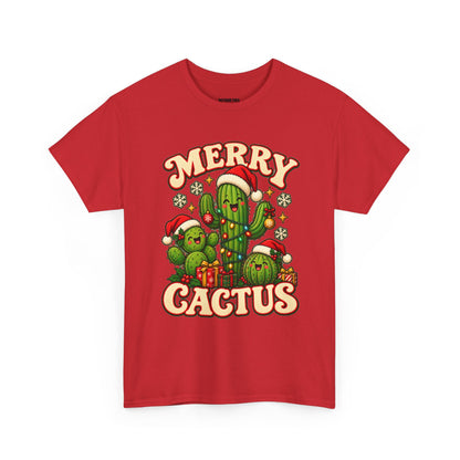 Merry Cactus Christmas Tee — Festive Holiday Cactus Shirt