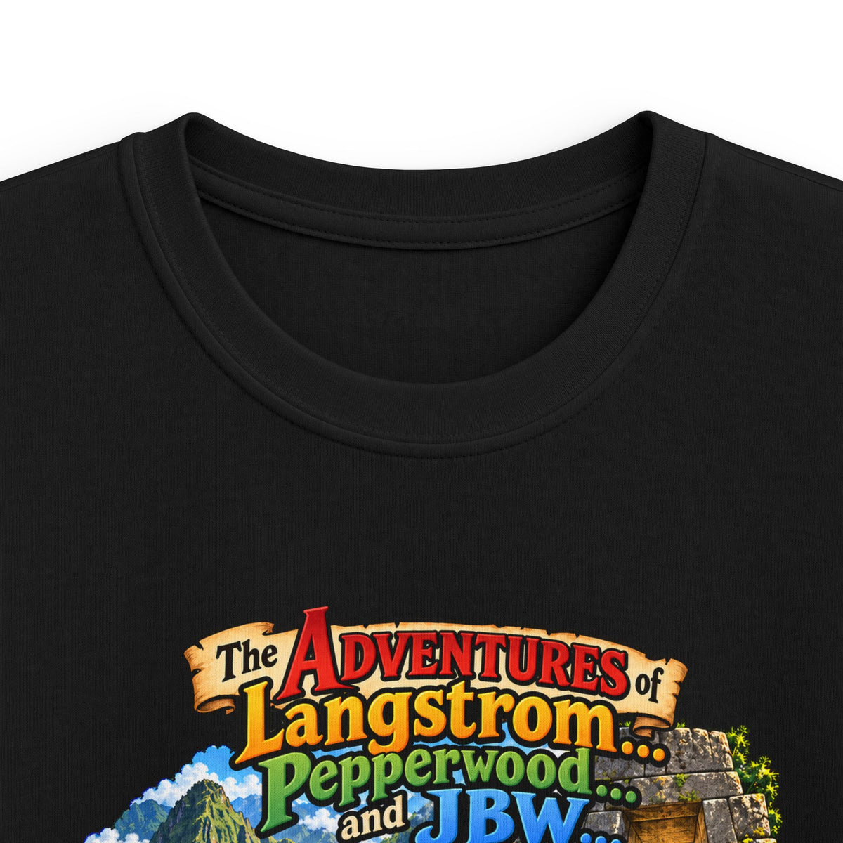 Kids Tee — "The Adventures of Langstrom, Pepperworth & JBW" Chapter One and a Half Illustration