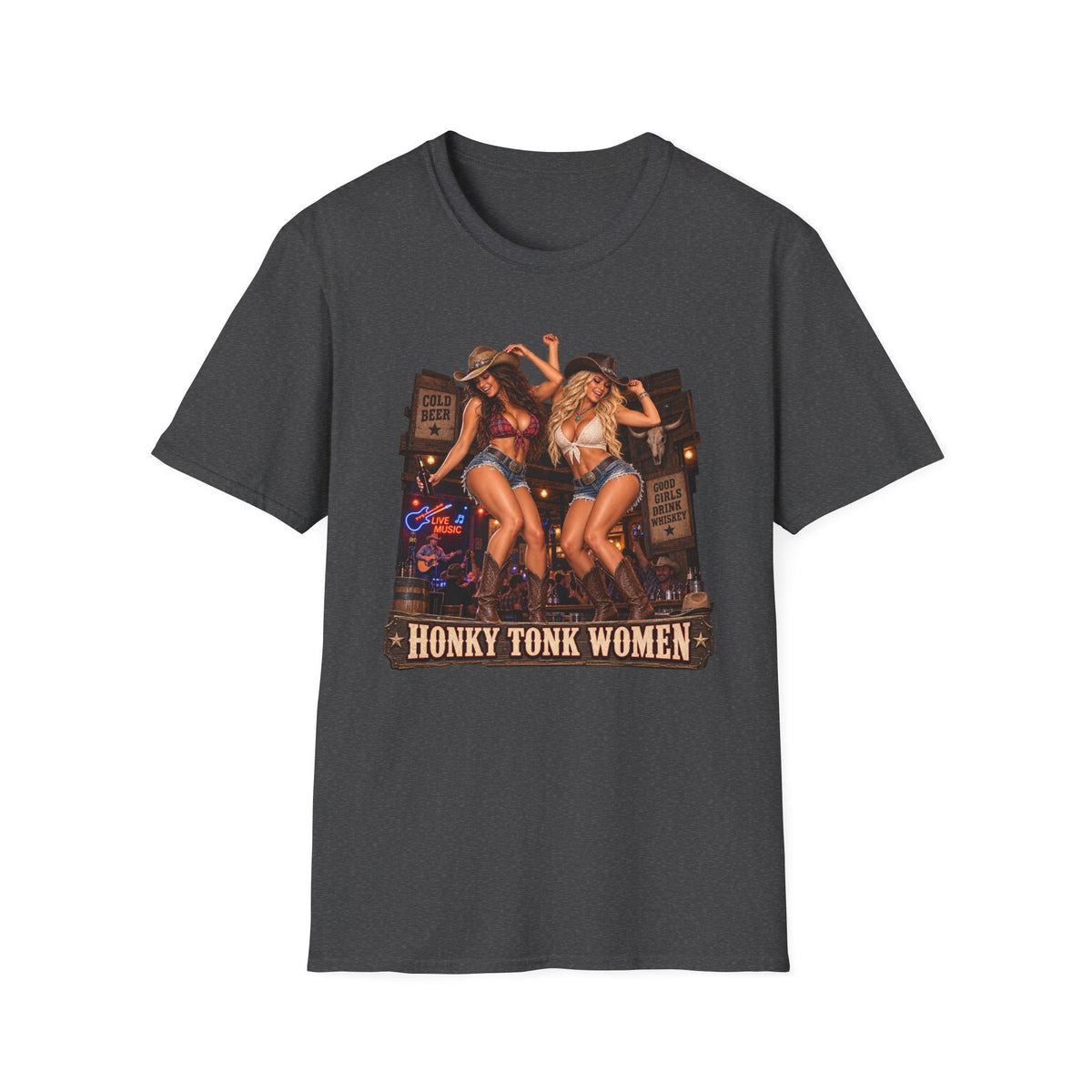 Honky Tonk Women T-Shirt — Country Cowgirl Graphic Tee