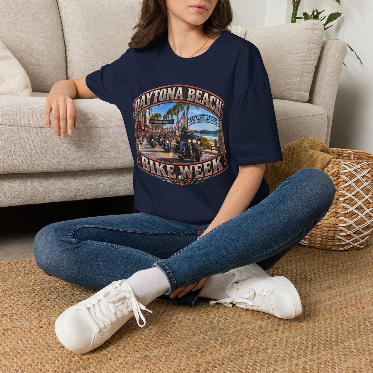 Daytona Beach Bike Week T-Shirt — Vintage Motorcycle Rally Tee