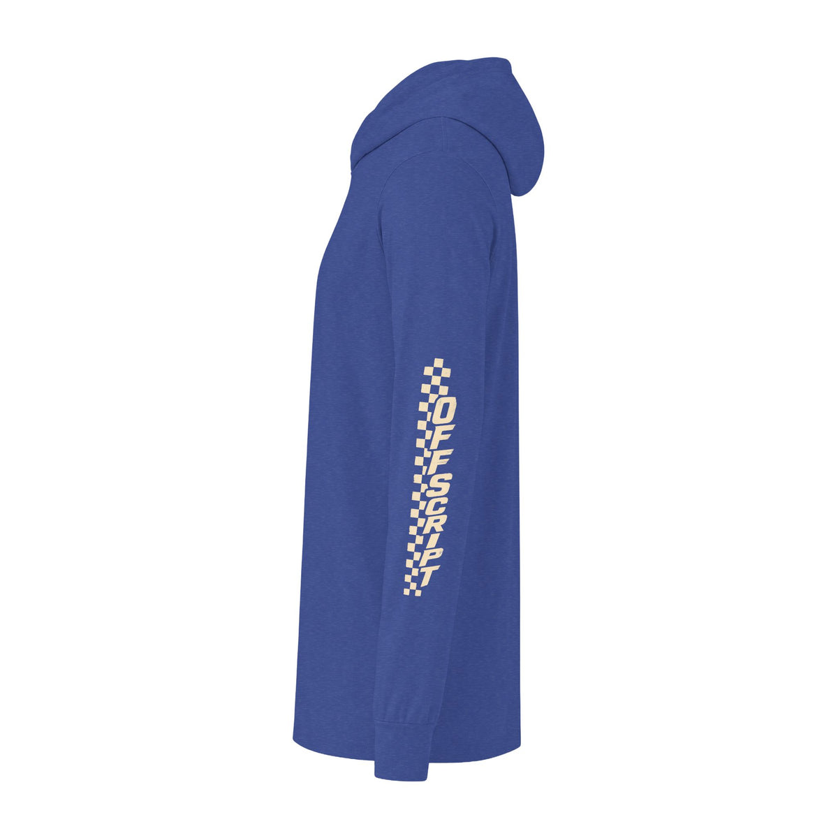 Long Sleeve Hoodie — 'Off Script' Desert Sunset Road Graphic